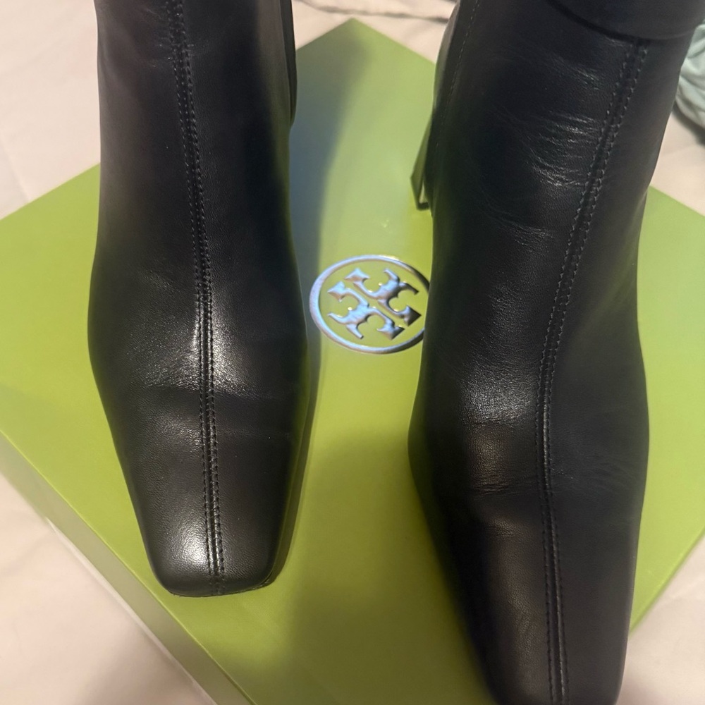 Tory Burch Georgia Ankle Boot with box. Worn once.